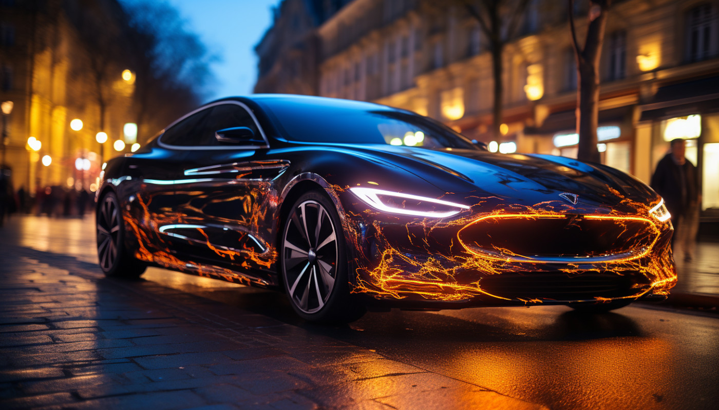 Voiture électrique : les illuminations de mise à jour